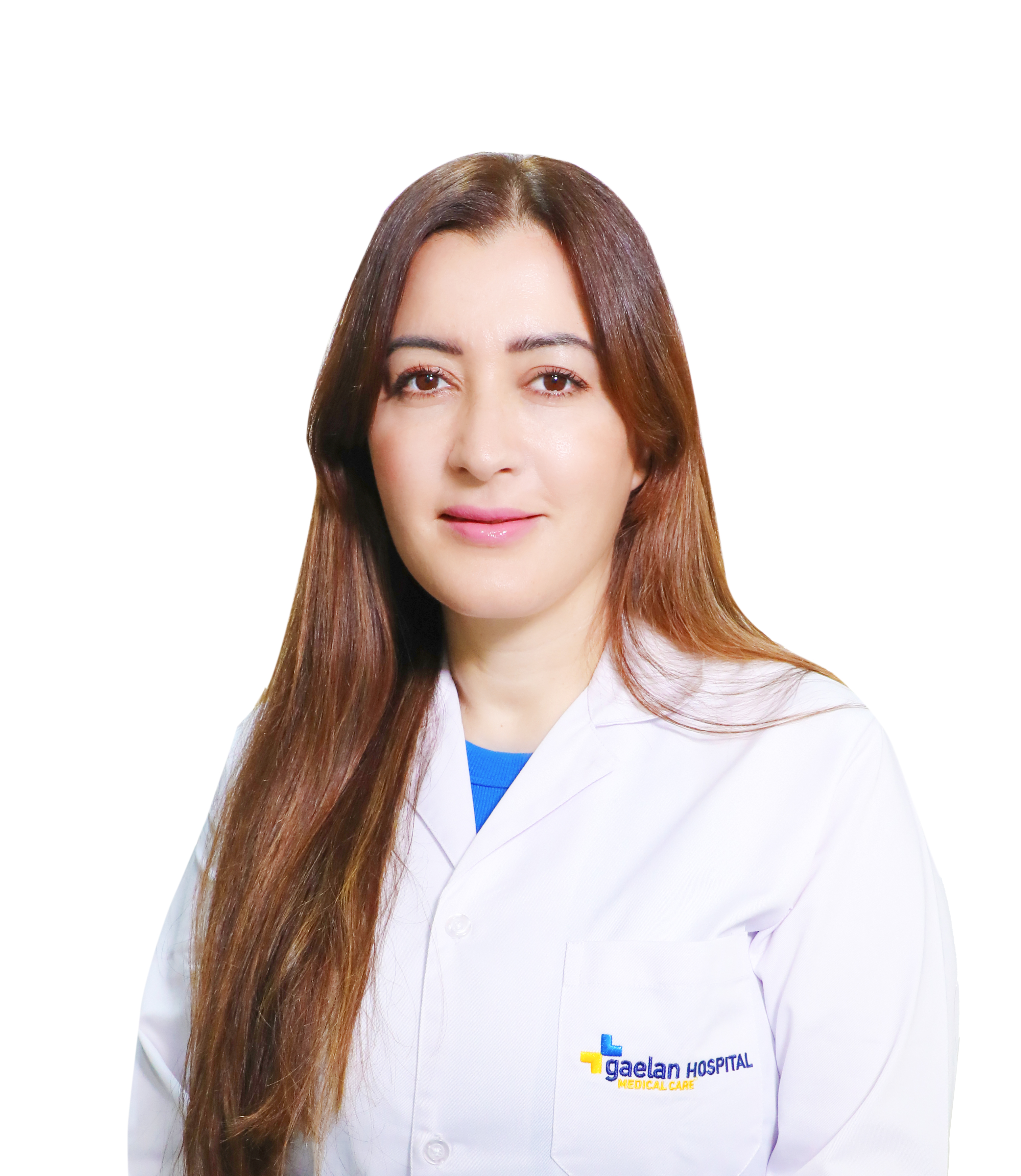 Dr. Amani Helal – Specialist Plastic Surgeon at Gaelan Hospital Sharjah, expert in cosmetic, reconstructive, and aesthetic surgery.